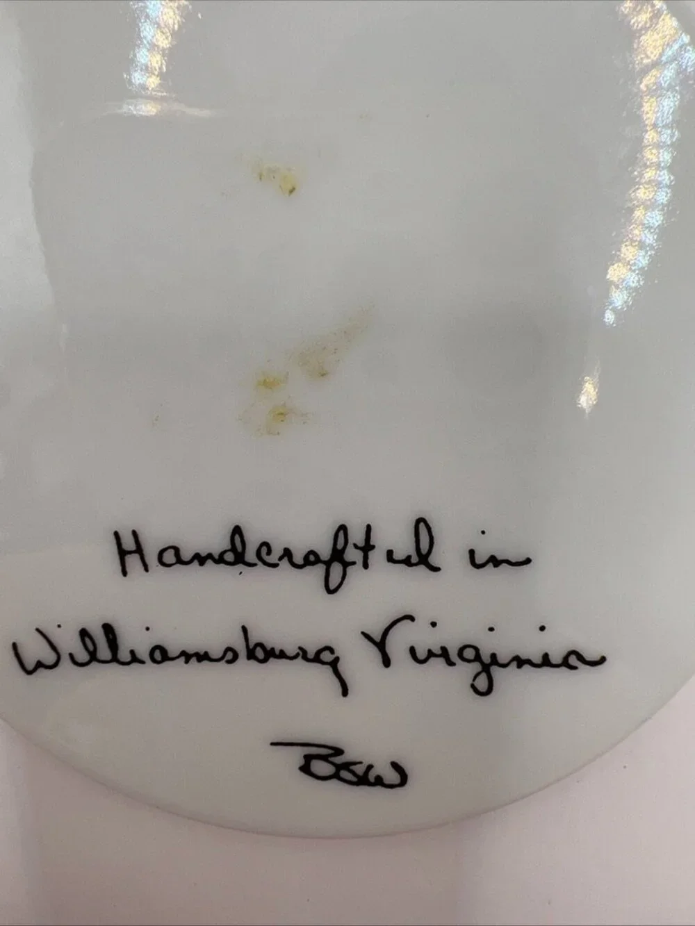 Barlow Custom Williamsburg Virginia Ornament Capitol 1996 Porcelain Hand Crafted